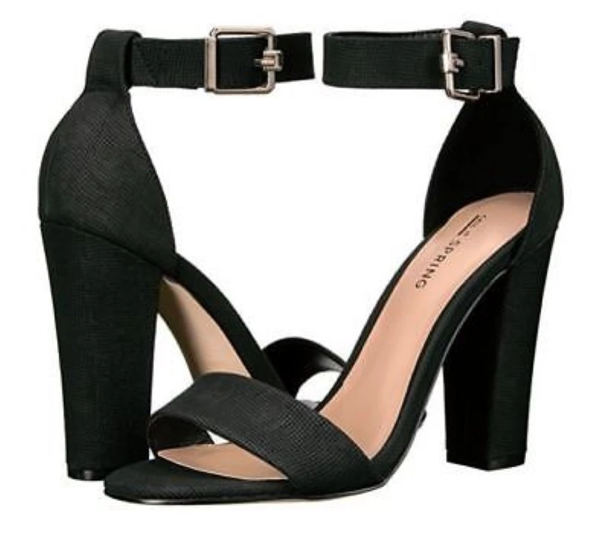 Call It Spring Arther Block Heel Sandal- Black UK 4 EU 37 JS51 13 - Image 4 of 4