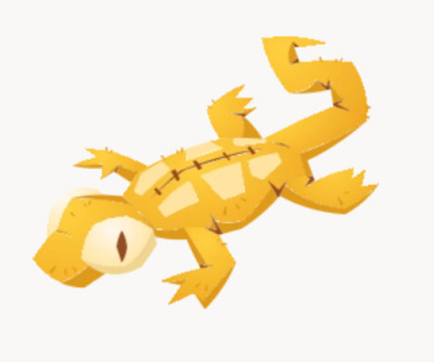 Animal Jam Classic AJ AJC Golden Gecko Plushie Item (Read Description)