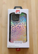 Mybat PRO For IPhone 14 Pro Max TUFF Subs Series Holographic Leopard