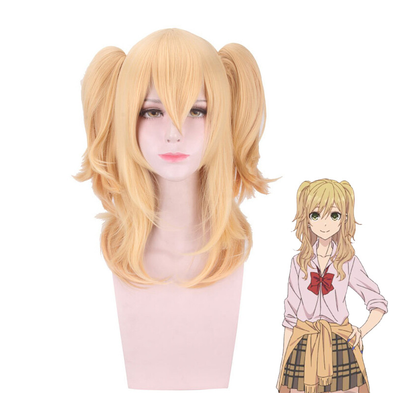 Citrus Anime Yuzu Aihara Wig Cosplay Long Blonde Hair Pigtails