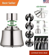 Durable Brushed Nickel Faucet Aerator with 4 Sprays - Quality ABS Construction
