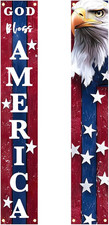 4Th of July Decorations God Bless America Door Banner American Flag Independence