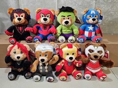 Build A Bear Marvel B.A.B Lot of 8 RARE Retired 8  Plush Teddy Bear NEW W/ TAGS