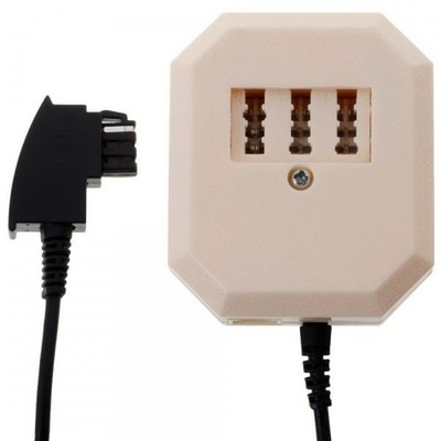Helos 014055 TAE F 3 x TAE NFF Schwarz, Grau Kabelschnittstellen-/adapter