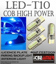 4 Pc 168 194 2825 T10 Cob Blue Led Plug Play Install Tail Light Bulbs T697 4 Pc 168 194 2825 T10 Cob Blue Led Plug Play Install Tail Light Bulbs T697