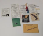 Vintage lot of 1972 Parker Brothers CLUE Mystery Detective Game Pieces