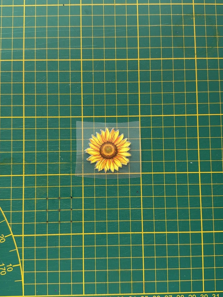 Sonnenblume zum Aufbügeln (Patch, Bügelbilder, Applikation für Schuhe, Kleidung) - Bild 3 von 3