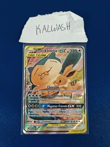 Eevee & Snorlax GX SM169 Full Art Holo NM Unplayed Mint