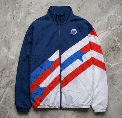 Nike Vintage Track Jacket Navy Red White Colorblock L