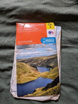 Ordnance Survey Explorer Sheet Map OL5 The English Lakes North-Eastern Area