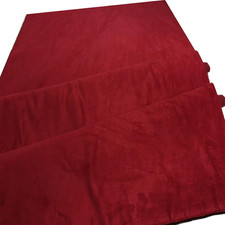 Red Suede Microsuede Fabric Upholstery Drapery Fabric 1 Yard