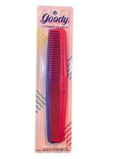 Vintage 1989 Goody Unbreakable Blue Pink Hair Styling Combs Set of 2
