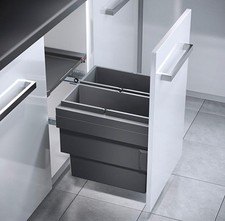 Hailo Poubelle De Cuisine Intégrée Pour Meuble À Tiroir 45Cm Avec Autofermeture