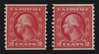 CKStamps: US Stamps Collection Scott#455 2c Washington Mint NH OG 24 1/2mm