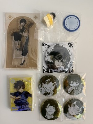 Blue Lock Meguru Bachira Merchandise Lot of 9 Acrylic Stand Badges Card Anime