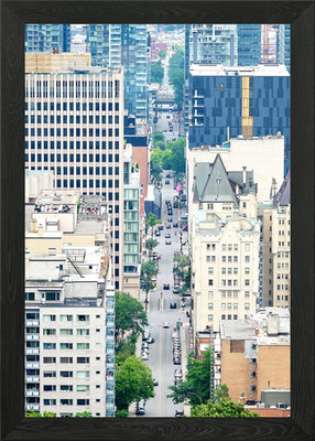 Montreal Stadt Vogelperspektive Gerahmtes Wandbild Poster Leinwanddruck Bild