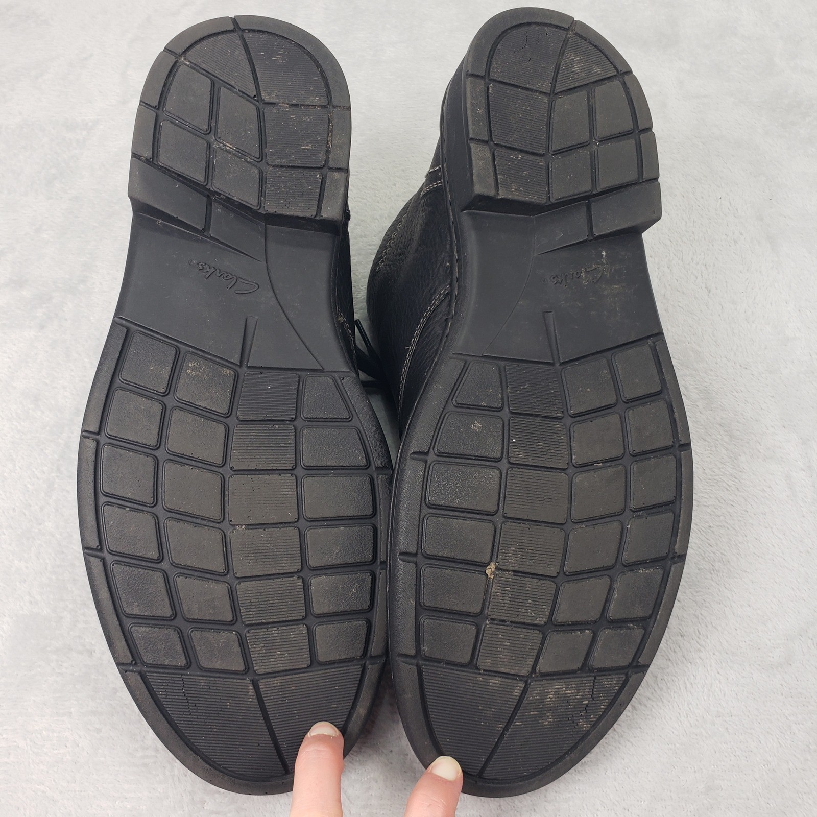 Clarks Collection Mens 11 Black Leather Chukka Bo… - image 16