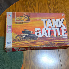 Milton Bradley Tank Battle Vintage War Board Game 1968 Mpn 4508 2 Players