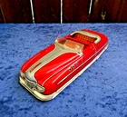 VINTAGE MARX TIN WIND-UP D-6581 ROADSTER CONVERTIBLE TOY CAR. SUPER NICE!