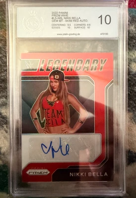Nikki Bella Auto PGS 10 Prizm Legendary /99 Panini WWE - Bild 1 von 2
