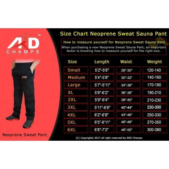 Pantalones de Neopreno ARD - Sauna Pérdida de Peso Fitness Gimnasio Entrenamiento para Hombres/Mujeres Foto 2 de 4