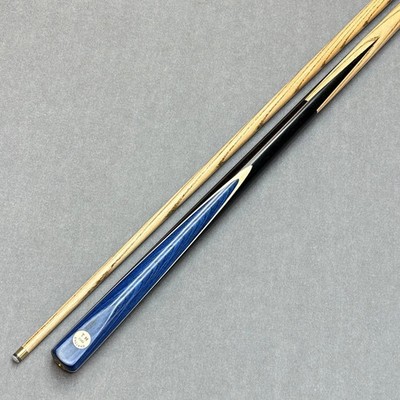 Taylor Made 57'' zweiteiliges Ash Queue Pro Spin Tip handgefertigt in Großbritannien - blau