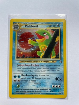 Politoed 8/75 Rare Reverse Holo - Neo Discovery - Lightly Played / Near Mint