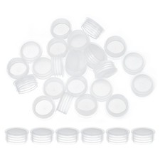 25Pcs 21mm/0.83" Plastic Salt and Pepper Shaker Stoppers Plug Replacement Clear