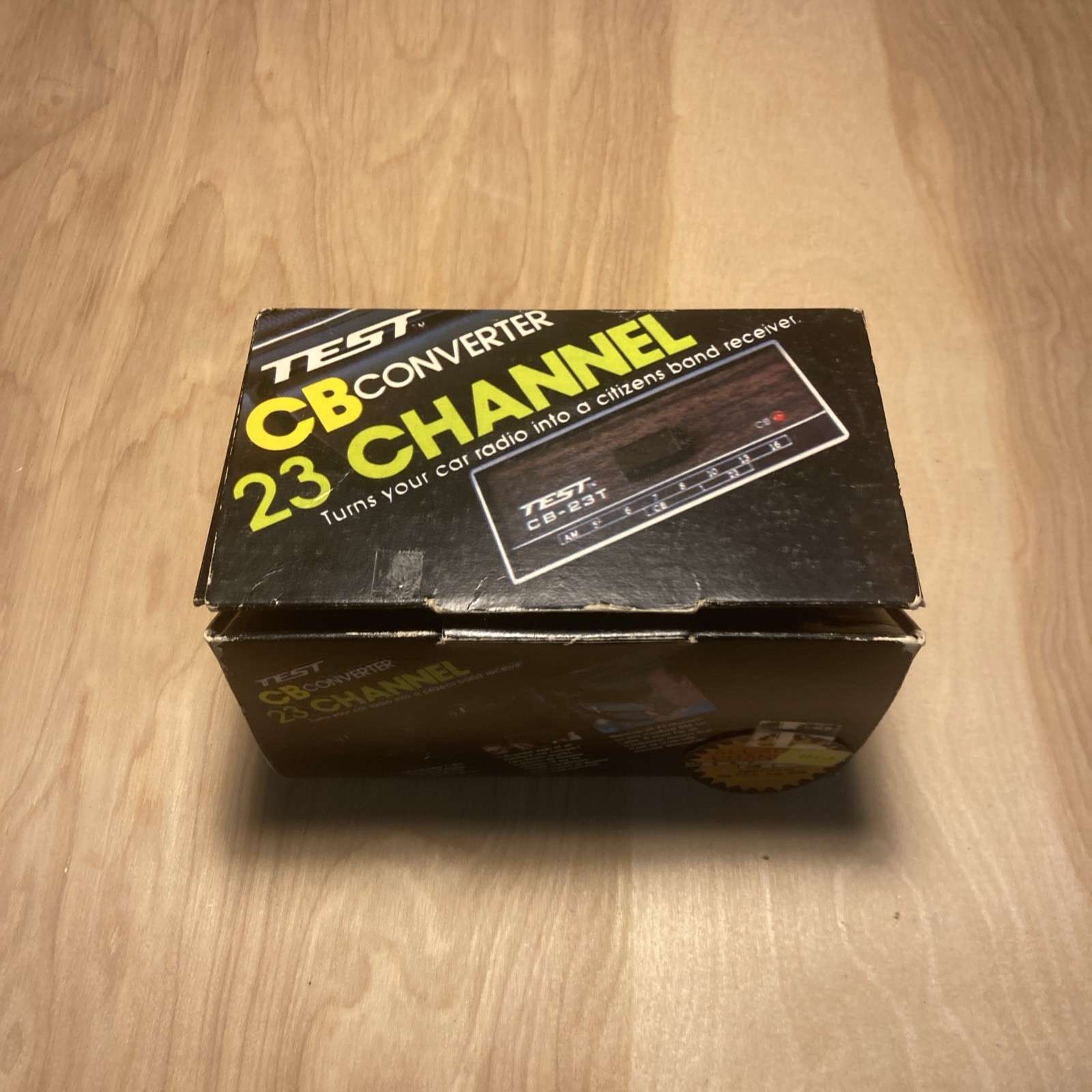 Vintage TEST 23 Channel CB Converter. Turns Car Radio Into a CB. Never Used.