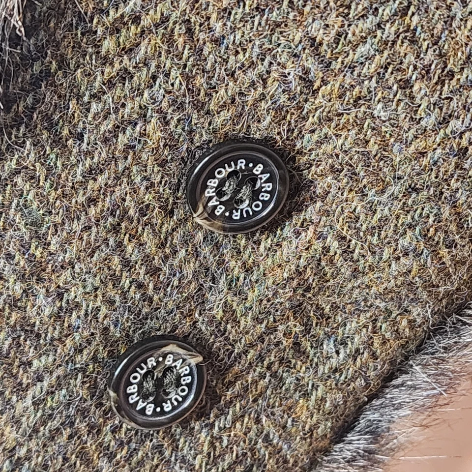 NWT Barbour Wool Herringbone Mens Fleece Lined Trapper Hat Size Small - Image 4 of 4