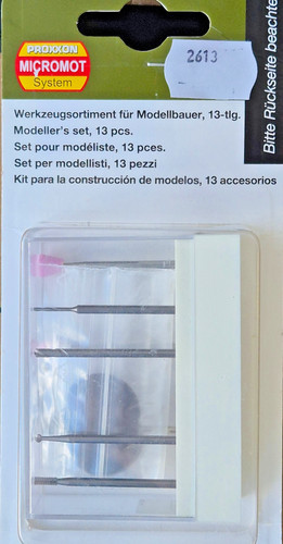 Faller Proxxon Micromot 28 910 Modelista Set Vástago Ø 2.35 mm 1 Juego en EMBALAJE ORIGINAL/2613 | Zustand: Gebraucht