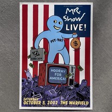 Mr Show Live: Warfield SF Concert Poster (2002) Bob Odenkirk & David Cross 13x19