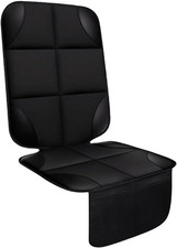 Baby Car Seat Protector   Waterproof, Non-Slip, Thick Padding, Mesh Pockets
