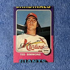 1975 Topps Mini - MISCUT - Ted Simmons #75