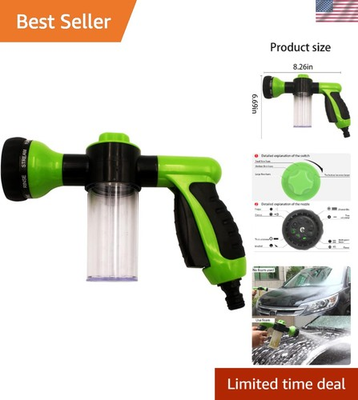 #ad #ad Versatile Soap Foam Nozzle with 8 Adjustable Settings for Car and Garden $20.41