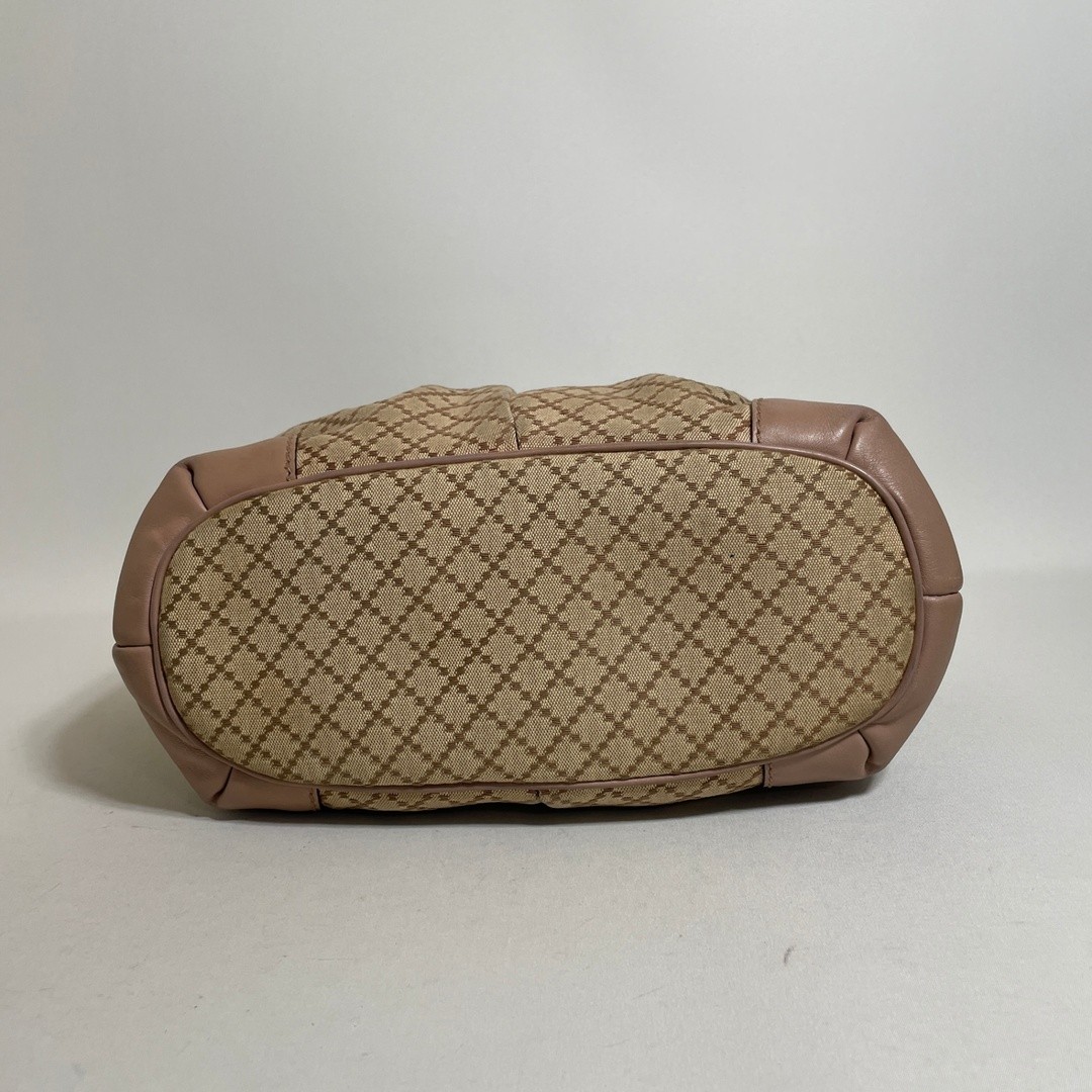 Gucci Diamante 2WAY Leather Bag Pink Beige Used Authentic Handbag thumbnail 5