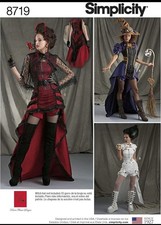 Simplicity Sewing Pattern 8719 Steampunk Fantasy Costumes Misses Sizes 14-22 NEW