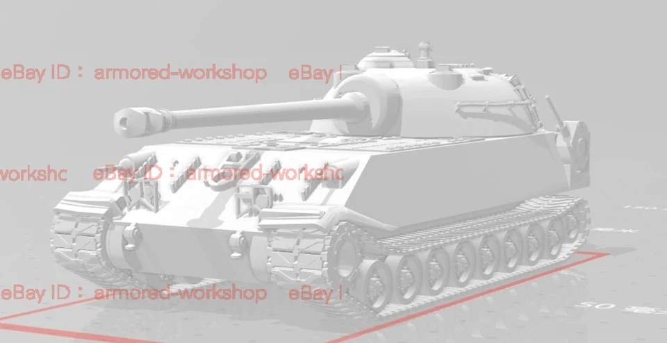 3D Printed 1/72 M a Chrysler K heavy tank Unpainted - Image 3 of 4