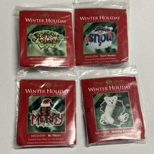 Mill Hill Winter Holiday 2010 Set Of 4 Beaded Stitch Kits
