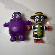Mcdonald s Cactus Plant Flea Market Hamburglar And Grimace 4.5 Figures Loose