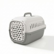 Katzenbox mit Urinschutzplatte tragbar Haustiertransportbox bel&uuml;ftet f&uuml;r Welpen