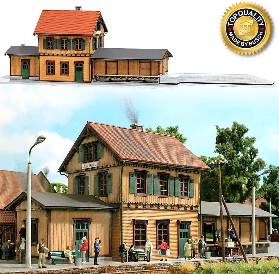 Busch 1468 - Stazione di Kupferzell, Miniatura - Image 2 of 2