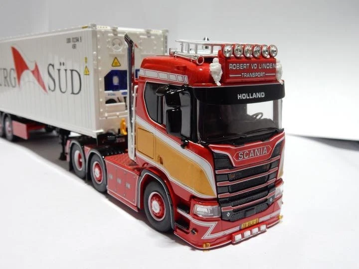 Tekno Scania R V8 40ft Container Trailer 1/50 Diecast Truck Model Collectible - Image 2 of 4