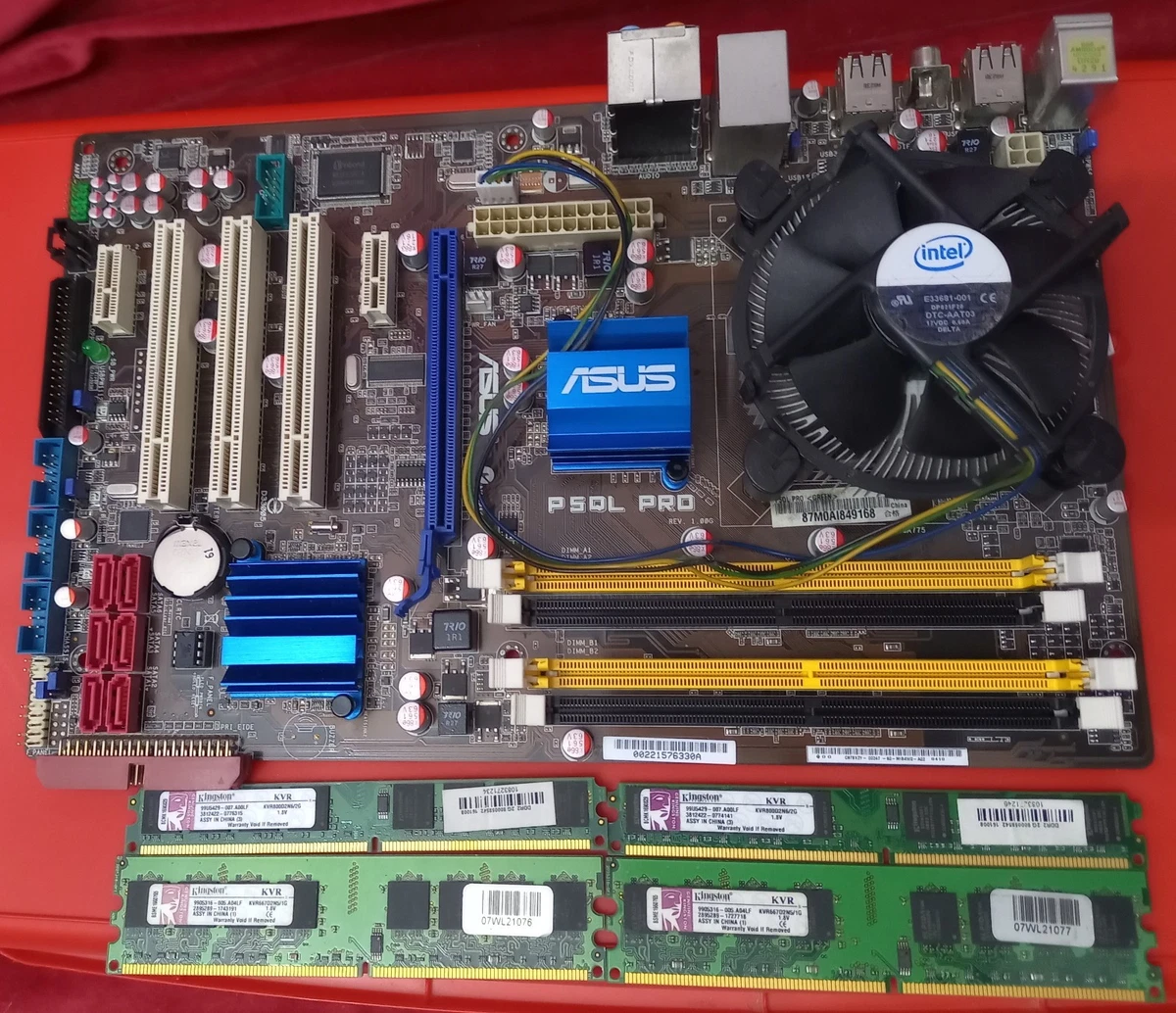 Carte Mère ASUS P5QL PRO Socket 775 - DDR2, Testée Fonctionnelle, Occasion