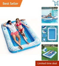 Inflatable Pool Float Lounge XL Vinyl Water Filled Sun Tanning Bed Kids Adult