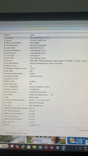 Gaming Pc With Keyboard And Mouse, 116gb Of Storage, 8gb Of Ram - Picture 6 of 6
