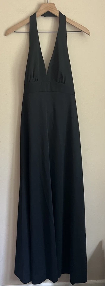 Dress Maxi Vintage Feather Trim Cocktail Mod Formal Marabou Womens Size Small - Image 4 of 4