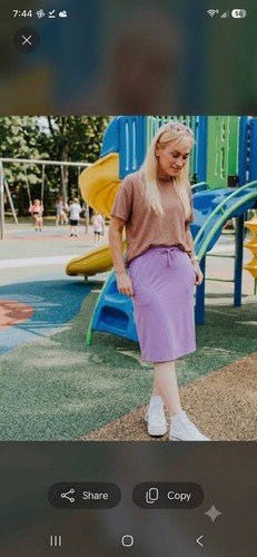 Midi-length Skort