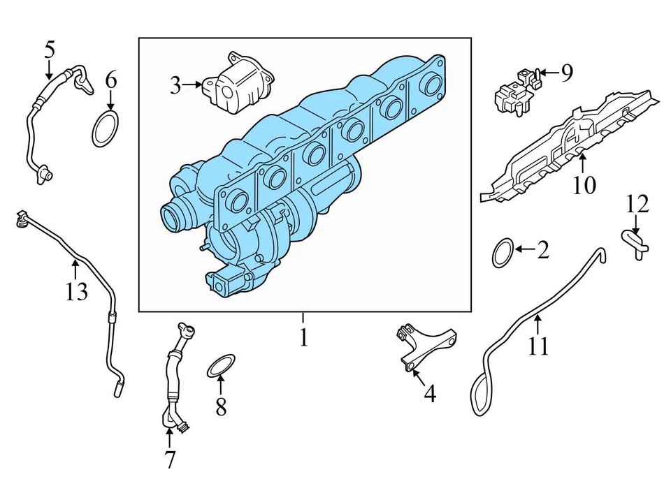 BMW 535I GT XDRIVE 2011-2017 3,0 L - Turbocompresor Wastegate Actuador Foto 3 de 4