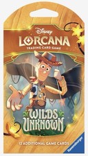 DISNEY LORCANA WILDS UNKNOWN SLEEVED BOOSTER PACK-FACTORY SEALED Random Art 